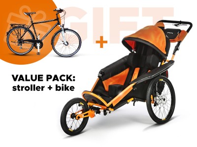iXROVER stoller and Sundance bike as a Value Pack